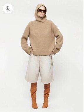 NWT 6397 snood hood sweater
